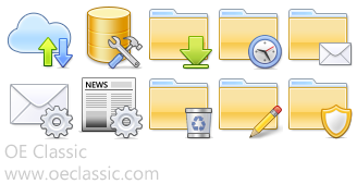New icons in Folder/Message properties.