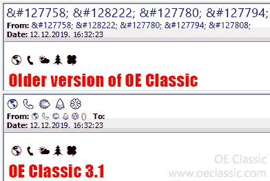 2-layered header decoder improves message display.