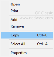 Updated popup menu in the Message Editor attachments list.